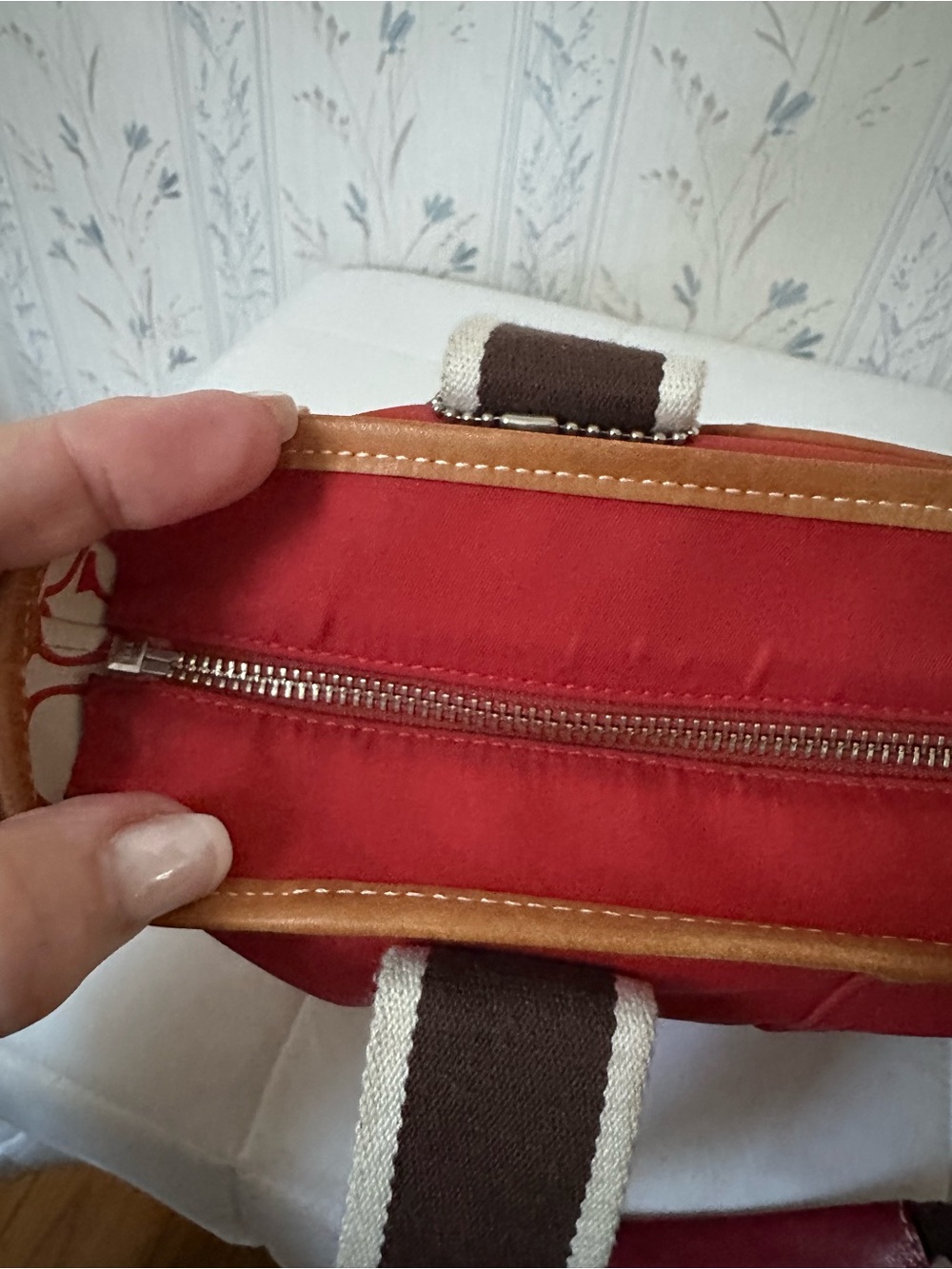 Coach Hampton Mini Red Tote - Picture 12 of 14